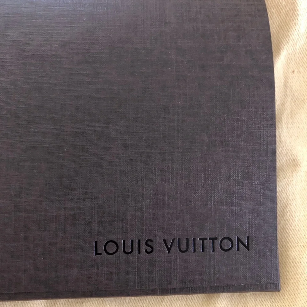 Louis Vuitton Brown Box Dust Cover Authentication Envelope Empty Box Designer